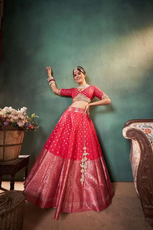 Rani Pink Silk Lehenga